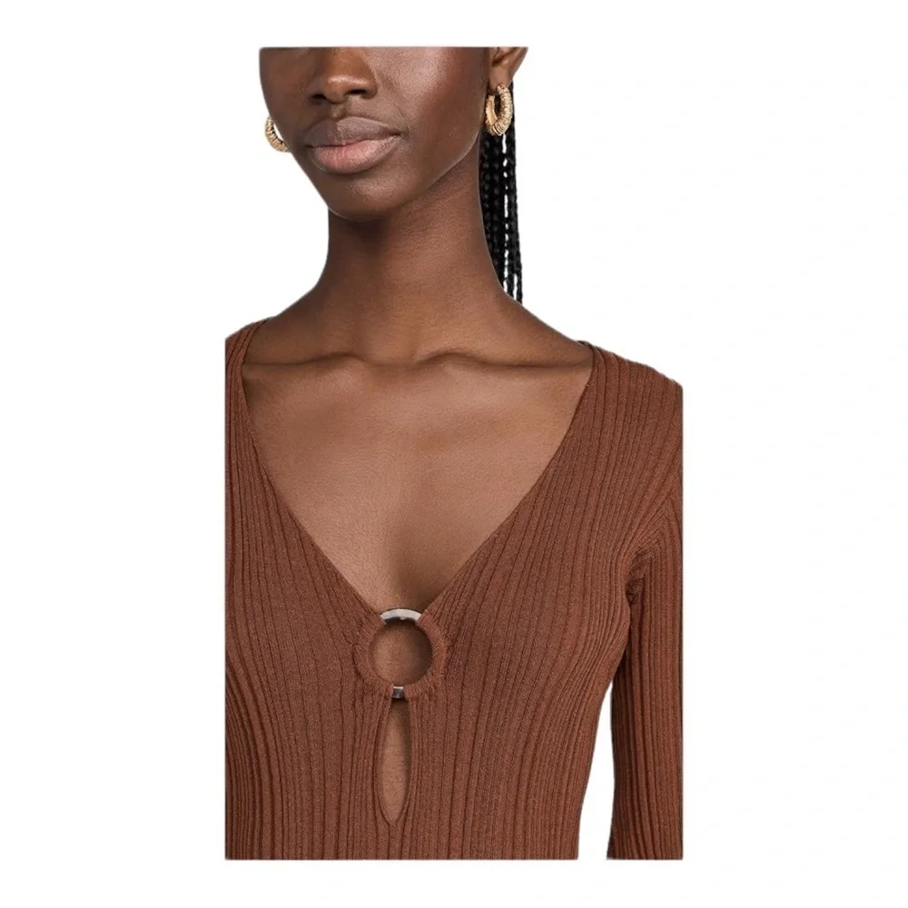 L*Space Wailea Cover Up in Coffee NWT - Picture 5 of 11